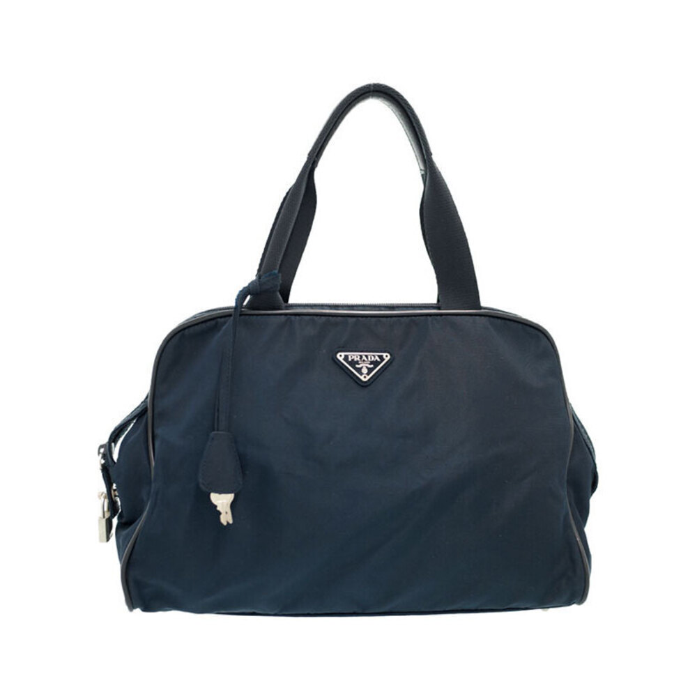 Prada closure zip nylon Tessuto handbag top Blue - Picture 2 of 9